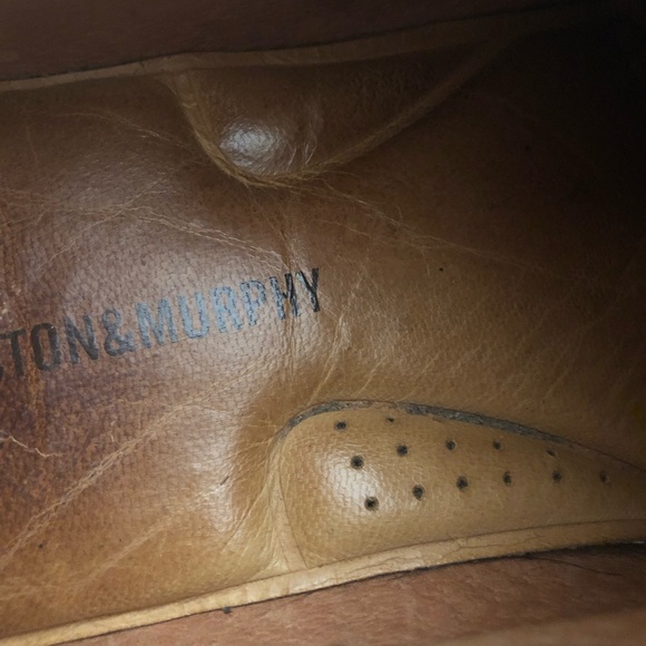 Johnston & Murphy Nubuck Oxford Derbys Italy - Picture 8 of 10
